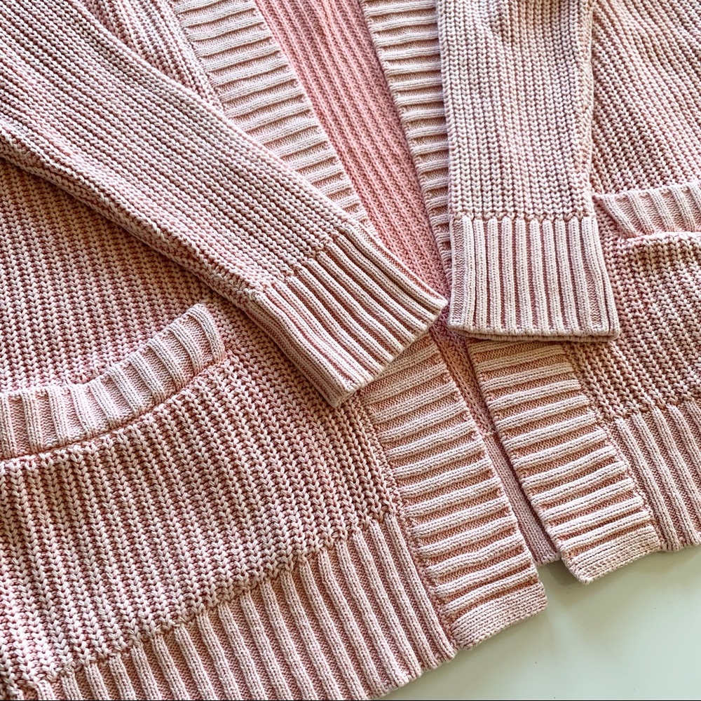 🌸Hollister🌸 Long Sleeve Ribber Sweater SizeM/L Pink - Picture 5 of 9